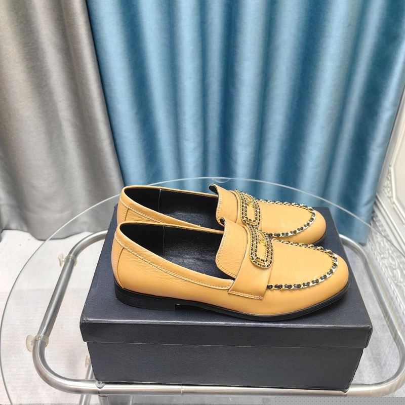 Ch*el leather shoes